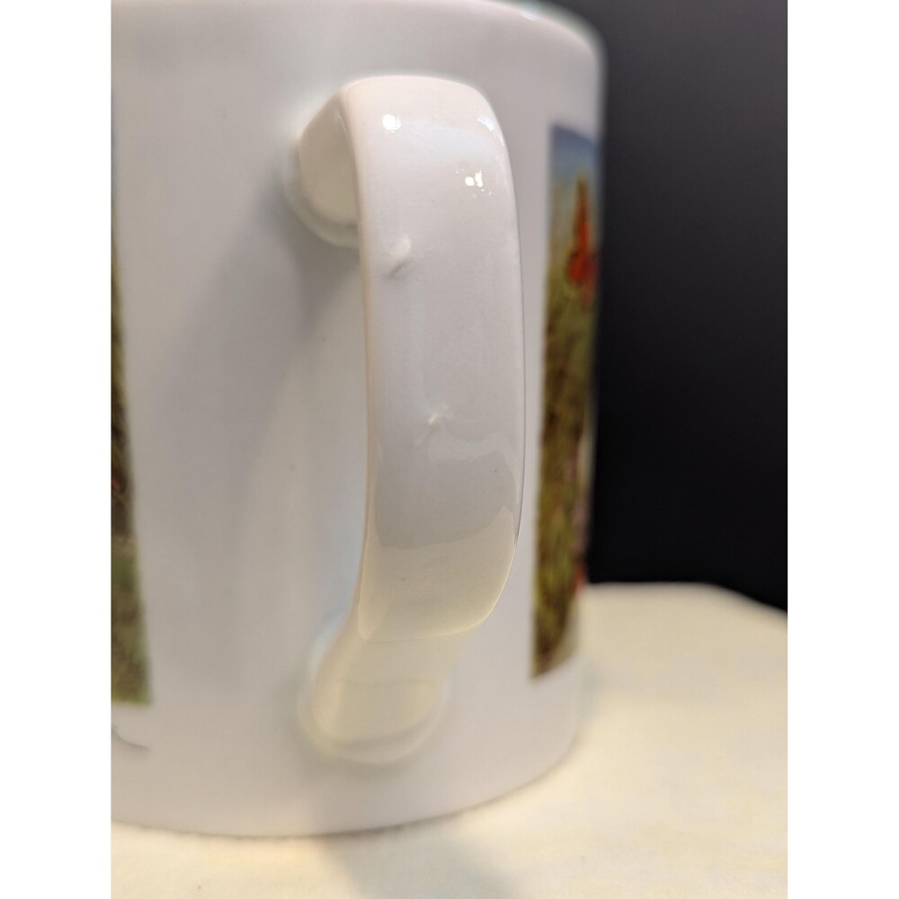 Rare Vintage Pozzani - Brazil 8oz Bunny Mug - Easter Butterfly Rabbit Coffee Cup - Picture 8 of 16